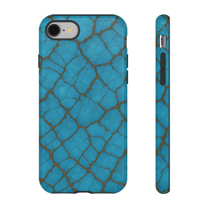 Cracked Turquoise Tough Case