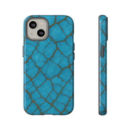 Cracked Turquoise Tough Case