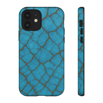 Cracked Turquoise Tough Case
