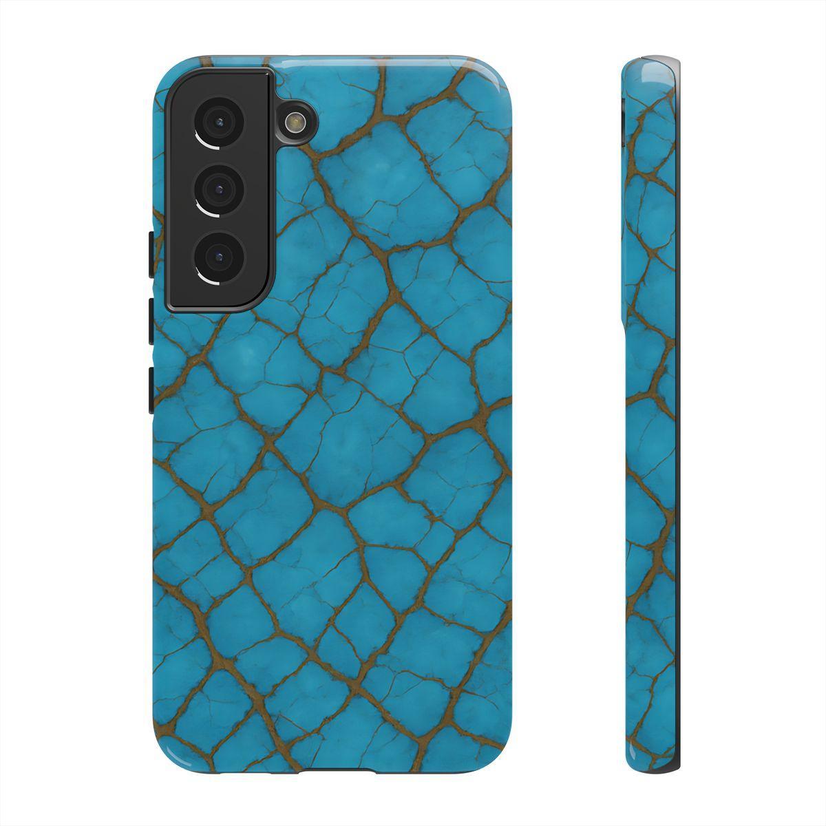 Cracked Turquoise Tough Case