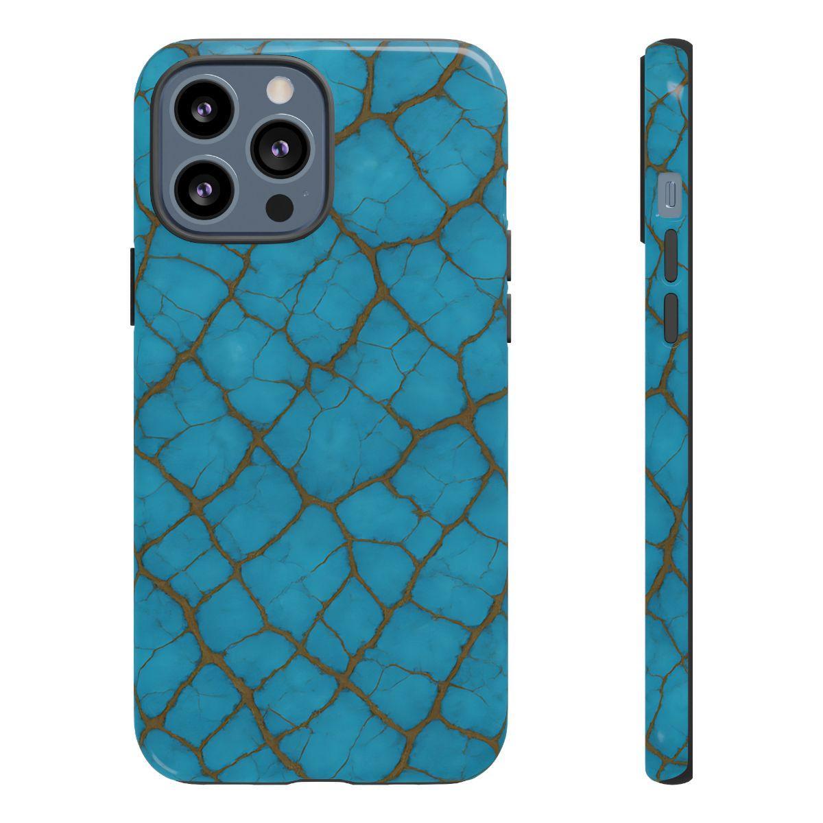 Cracked Turquoise Tough Case