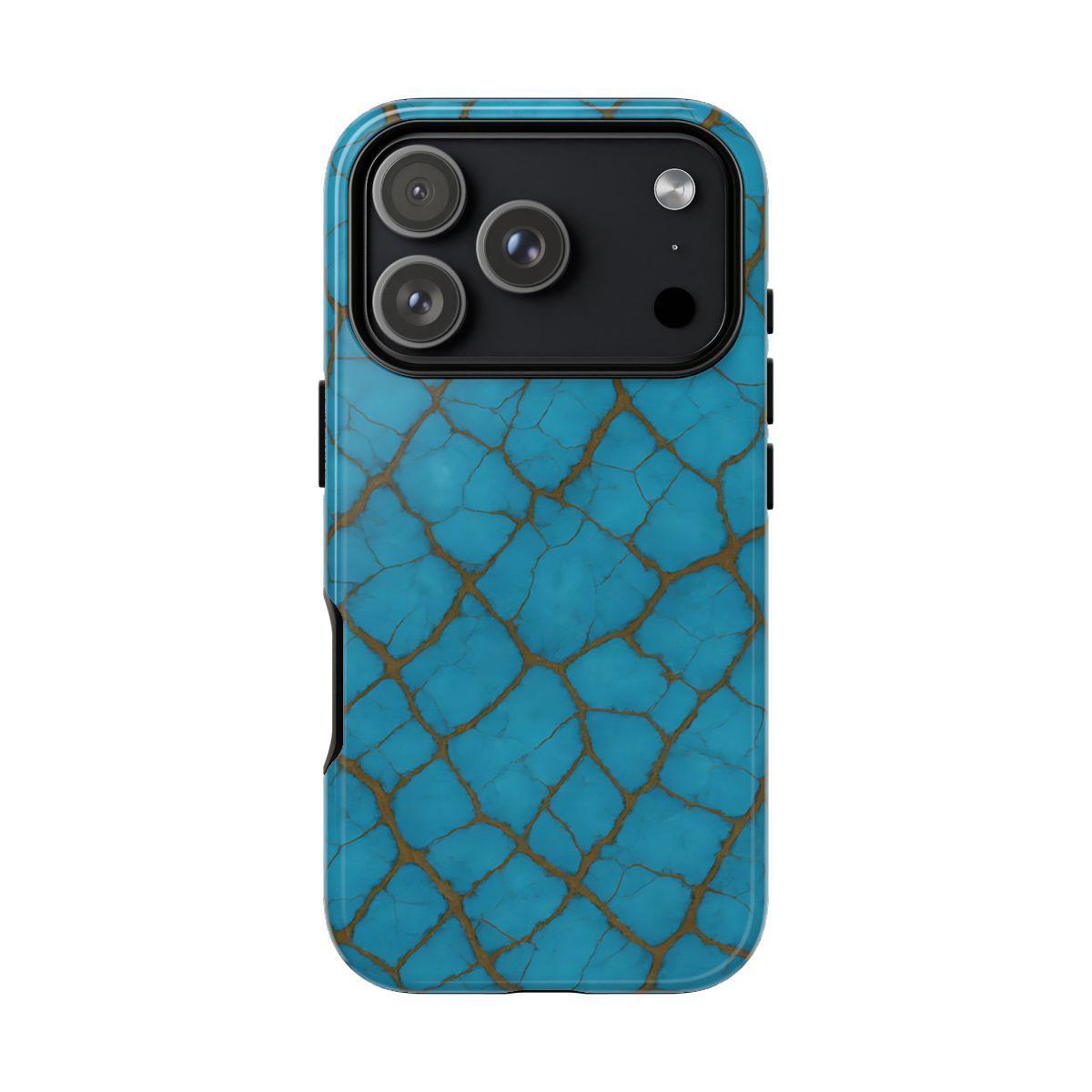 Cracked Turquoise Tough Case