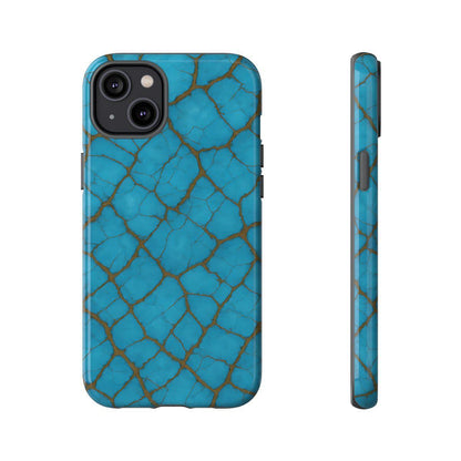 Cracked Turquoise Tough Case