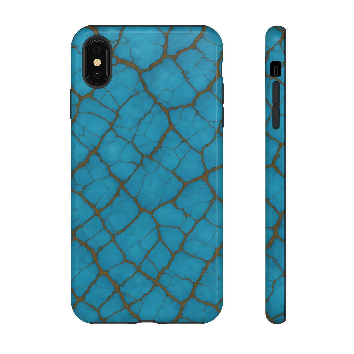 Cracked Turquoise Tough Case
