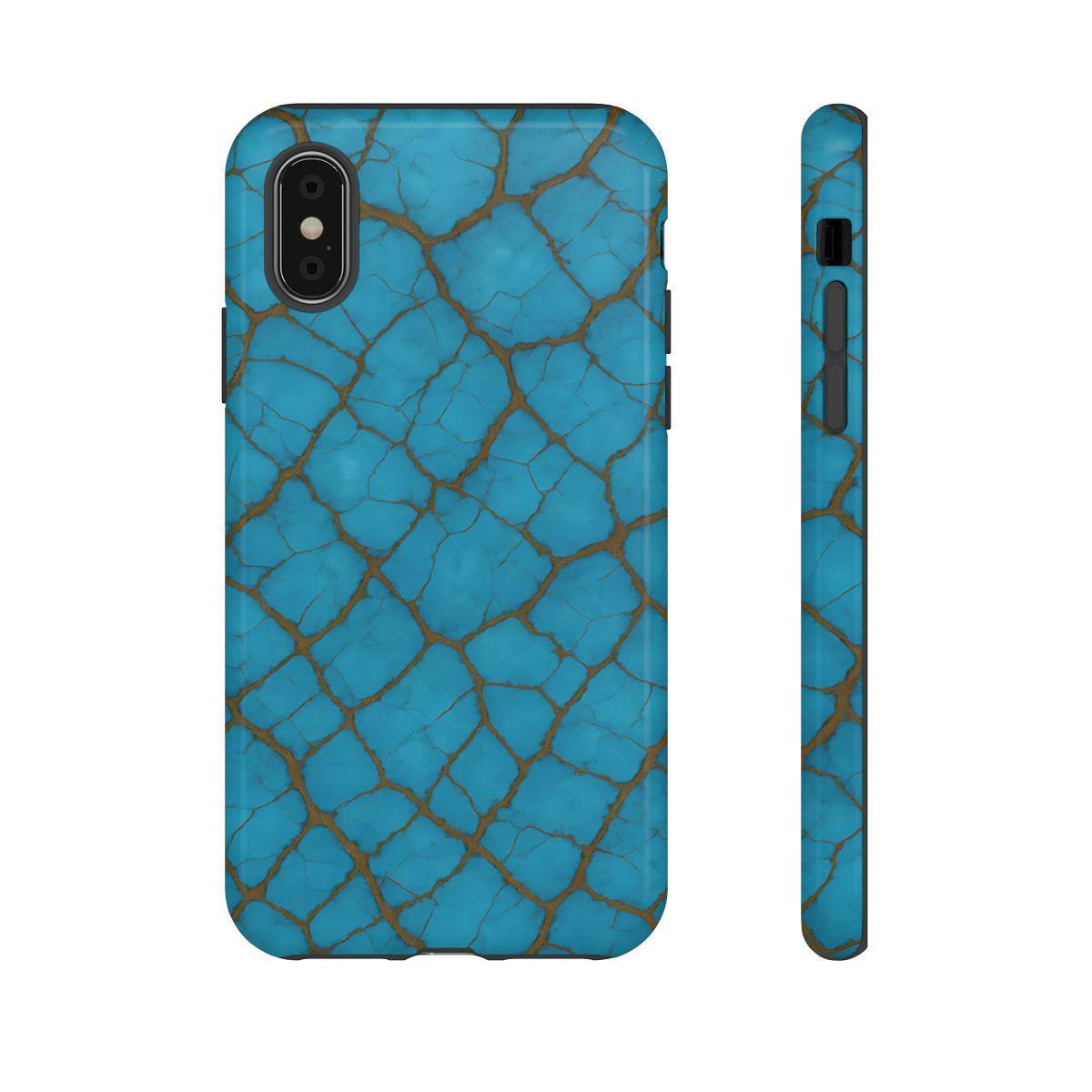 Cracked Turquoise Tough Case