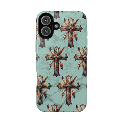 Crosses And Feathers Magnetic Case