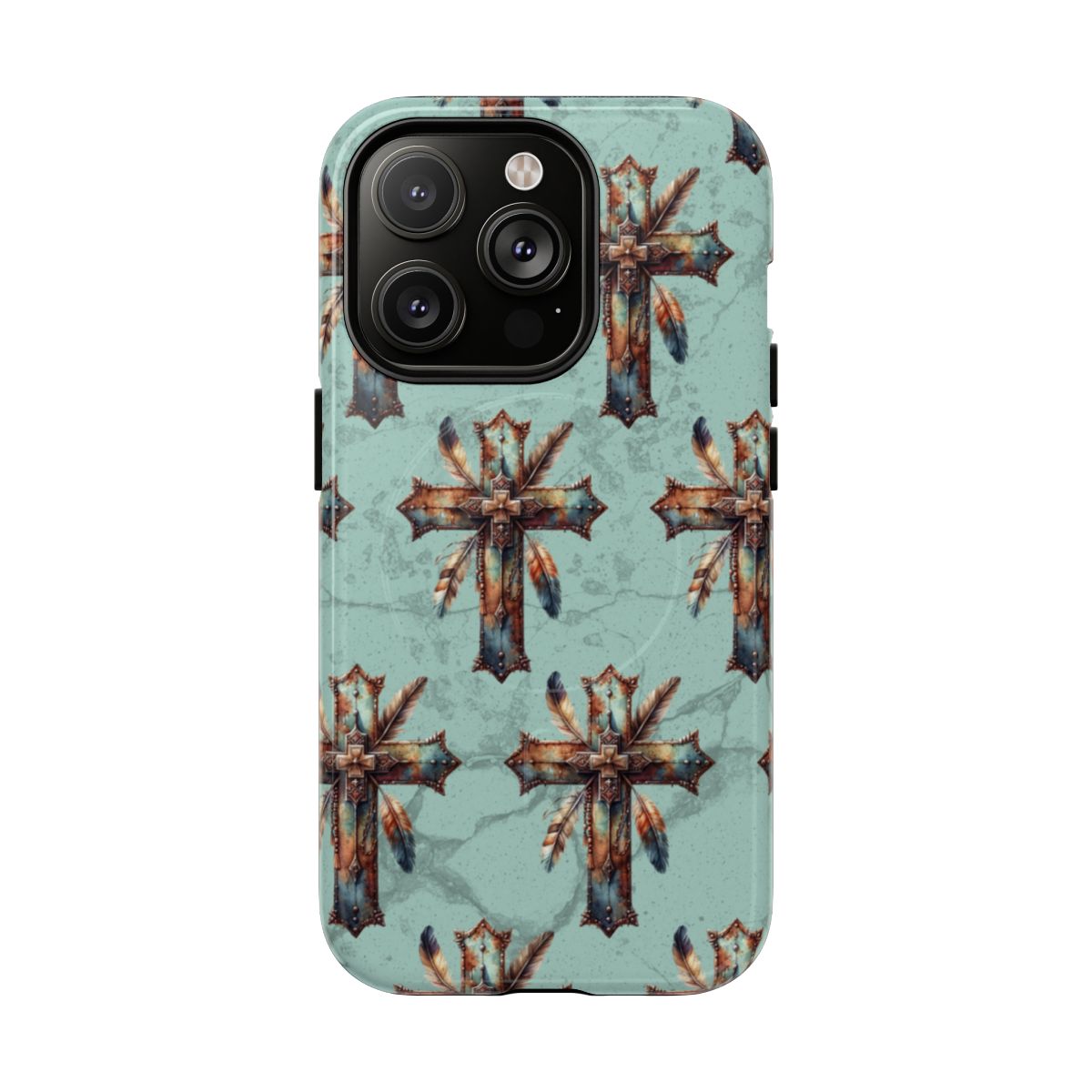 Crosses And Feathers Magnetic Case