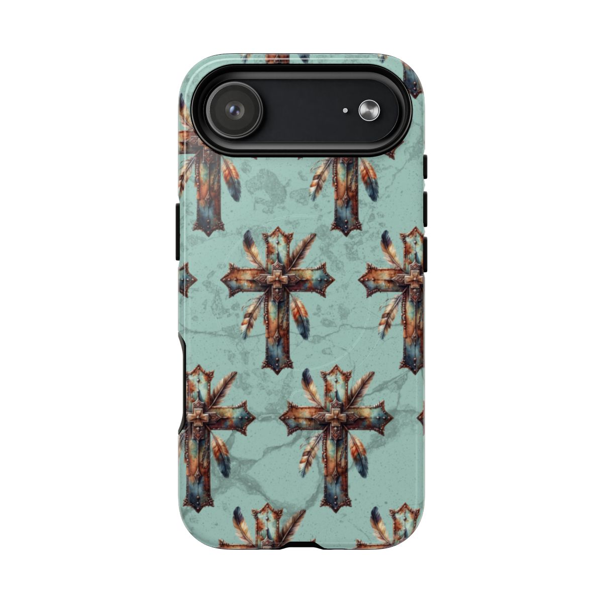 Crosses And Feathers Magnetic Case