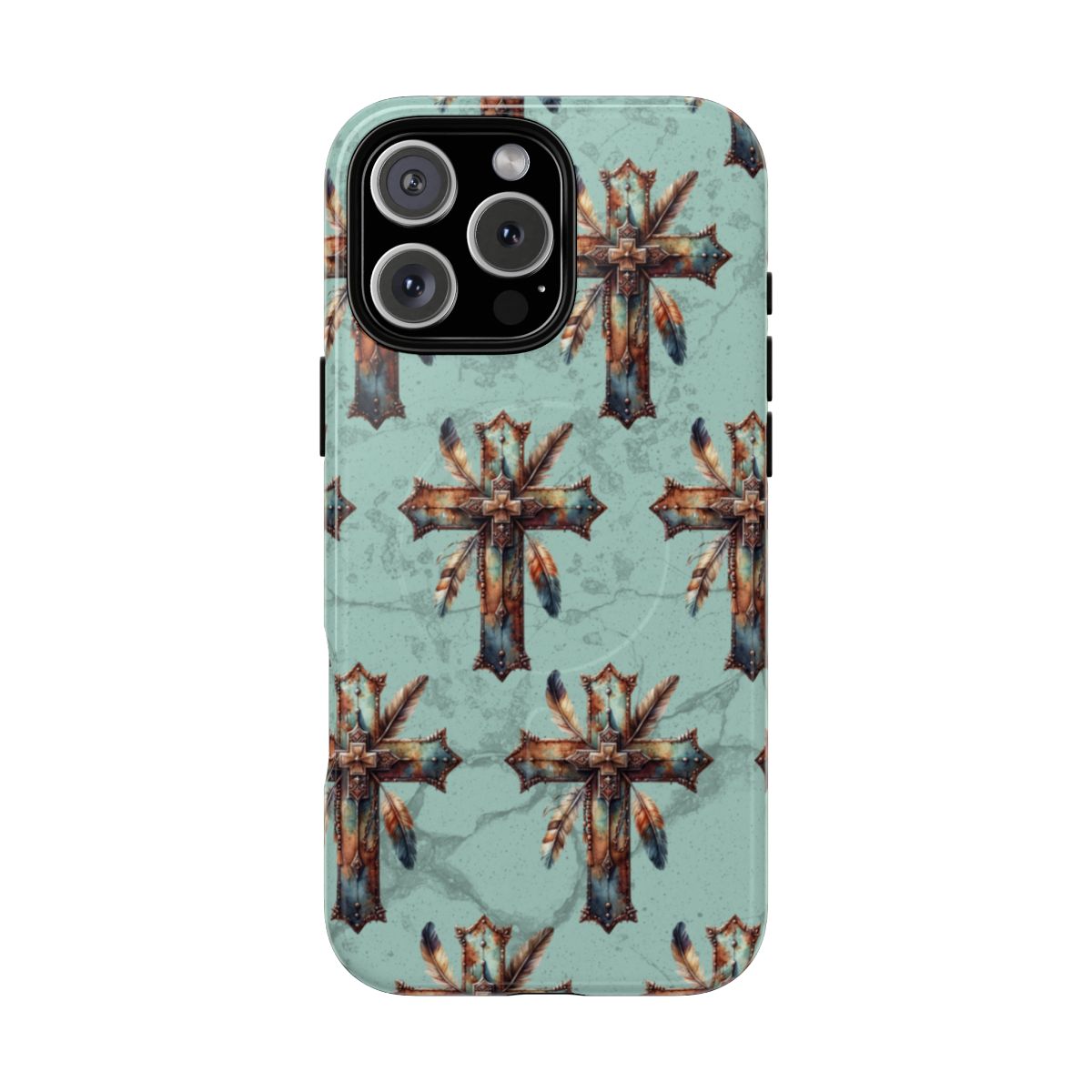 Crosses And Feathers Magnetic Case