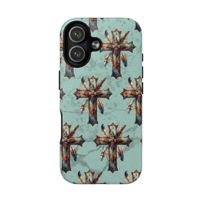Crosses And Feathers Magnetic Case