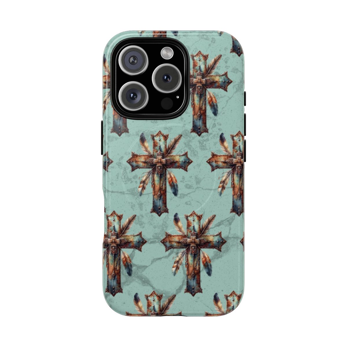 Crosses And Feathers Magnetic Case