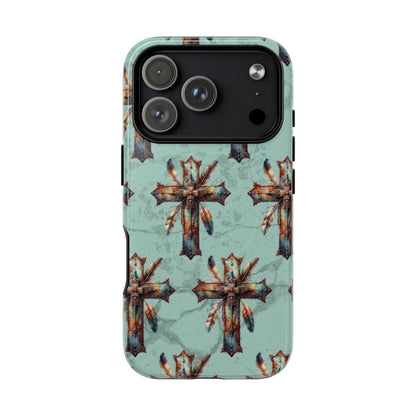 Crosses And Feathers Magnetic Case