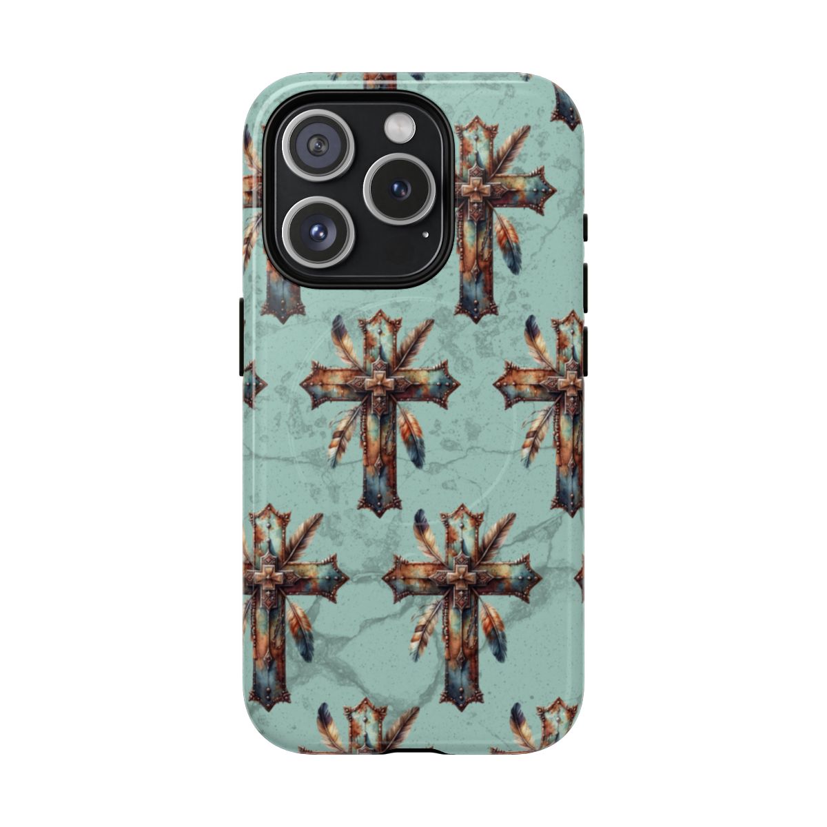Crosses And Feathers Magnetic Case