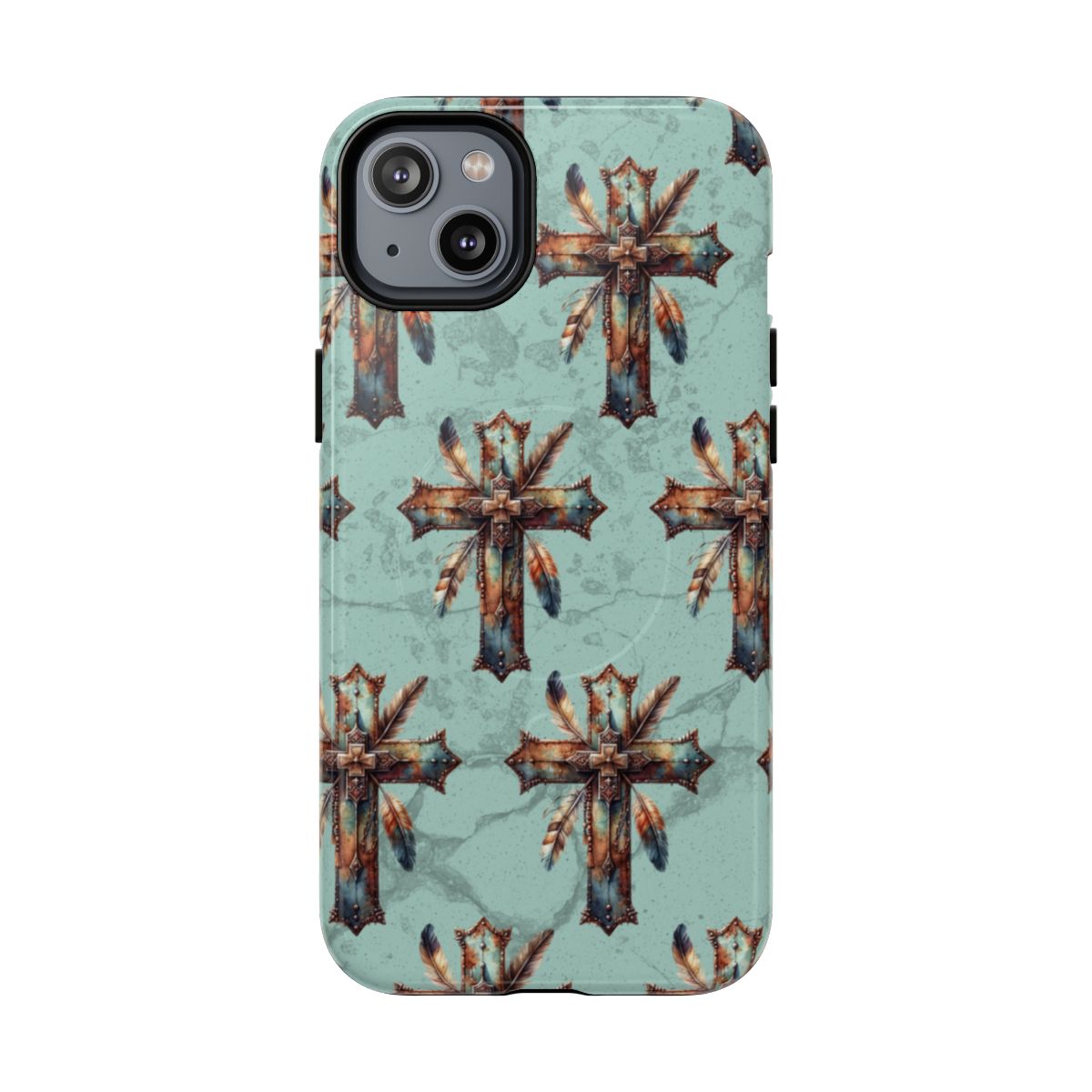Crosses And Feathers Magnetic Case