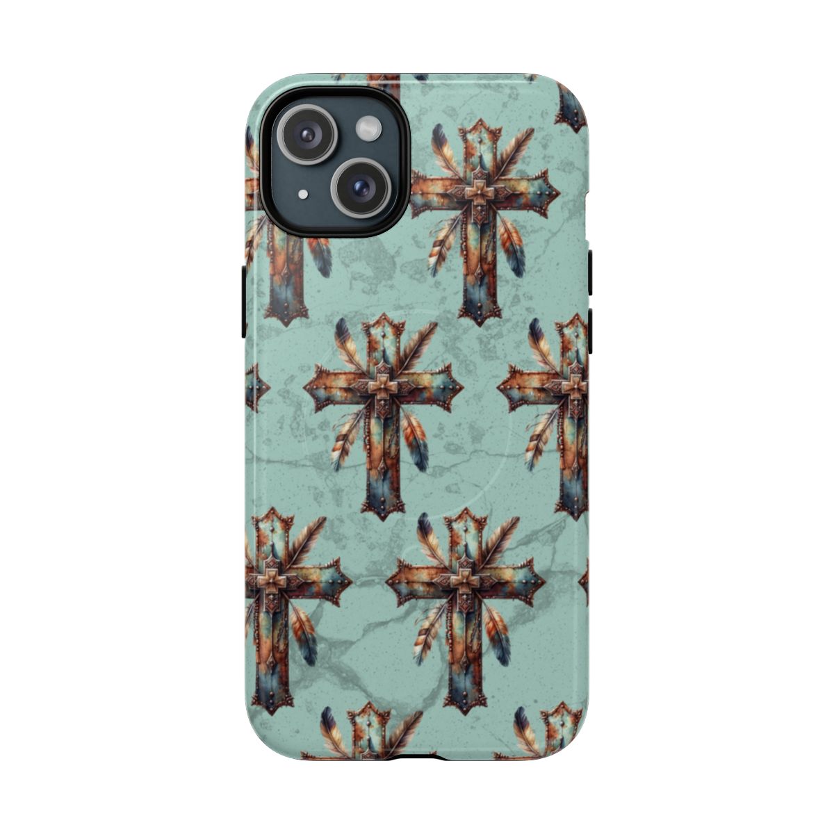 Crosses And Feathers Magnetic Case
