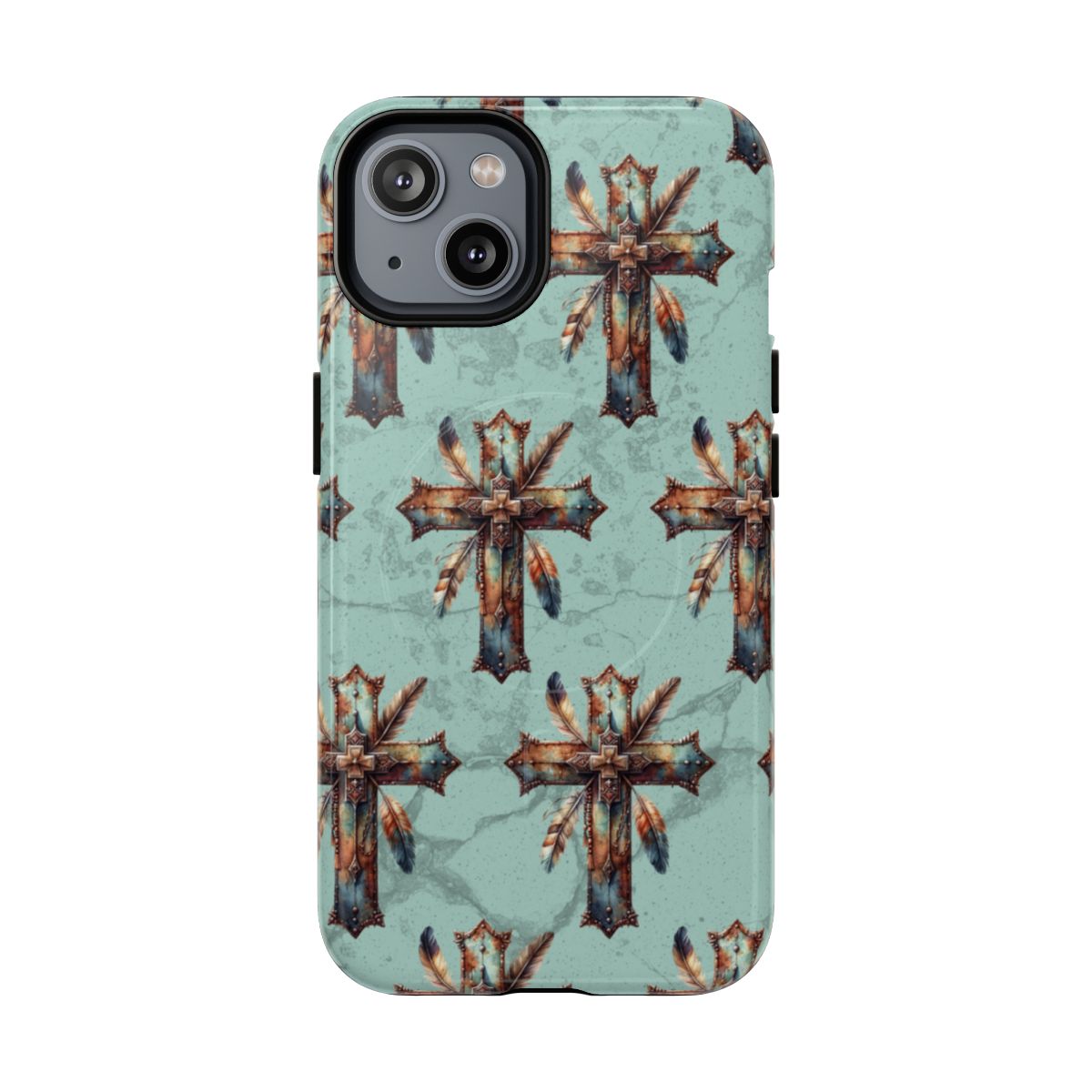 Crosses And Feathers Magnetic Case