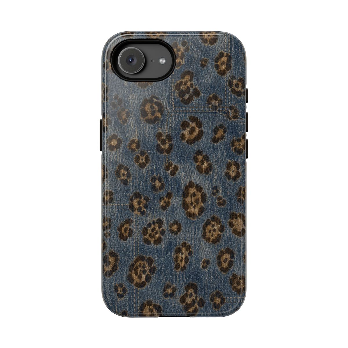 Denim Leopard Tough Case - iPhone 17e