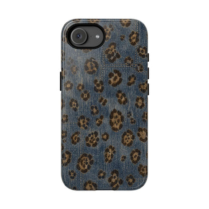 Denim Leopard Tough Case - iPhone 17e