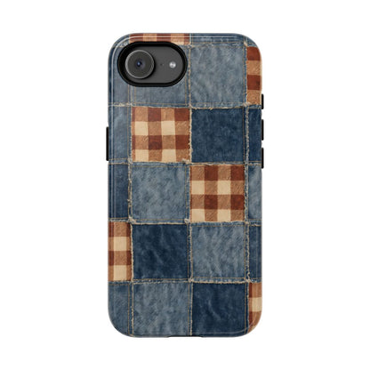 Denim Patchwork Tough Case - iPhone 17e