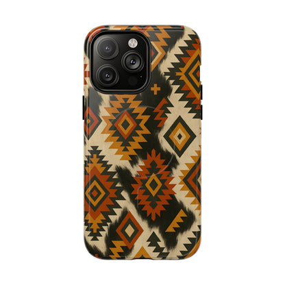 Desert Aztec + Cowhide Magnetic Case