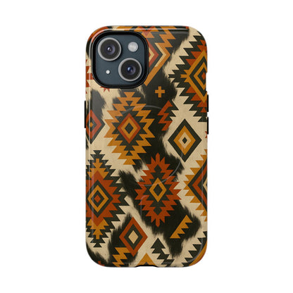 Desert Aztec + Cowhide Magnetic Case