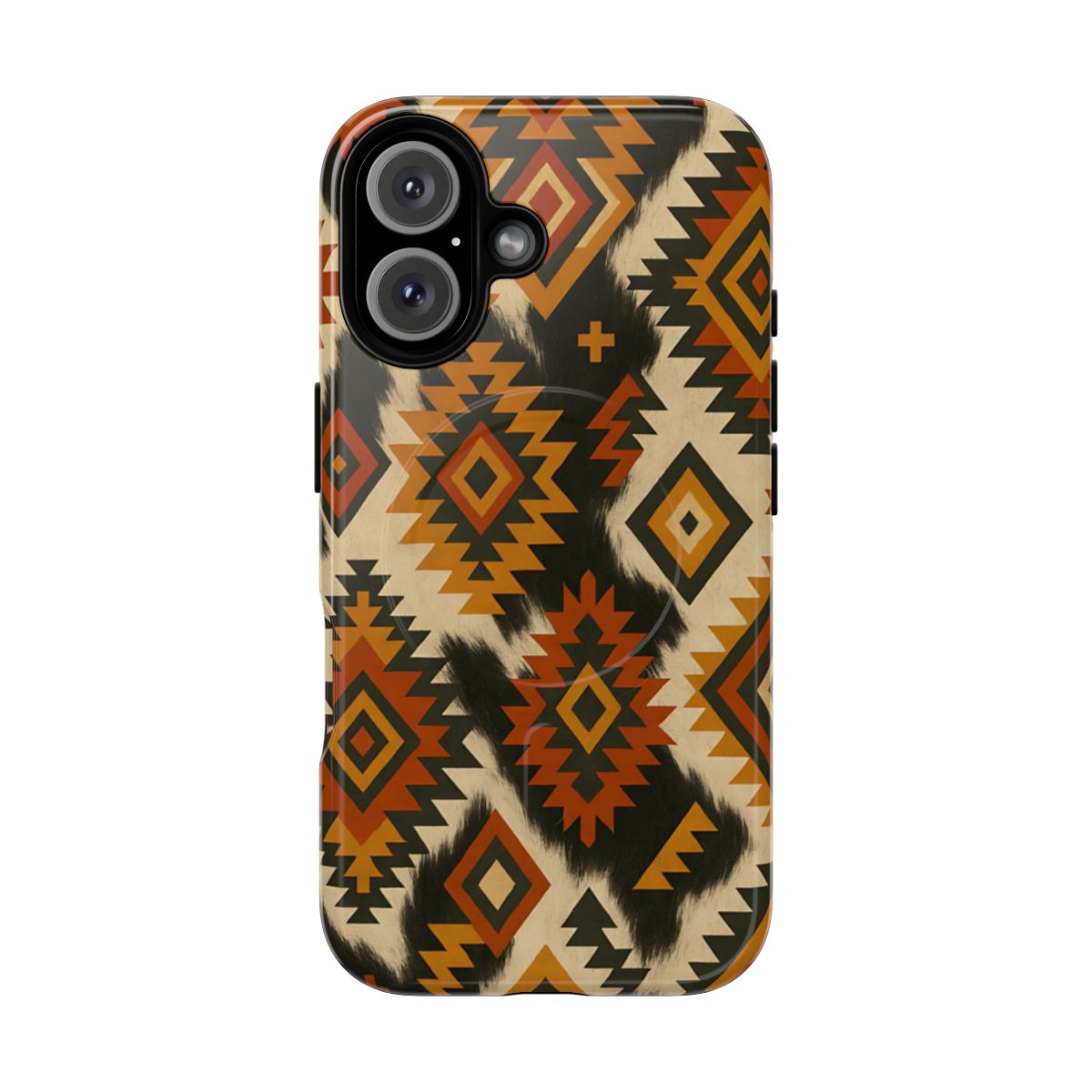 Desert Aztec + Cowhide Magnetic Case