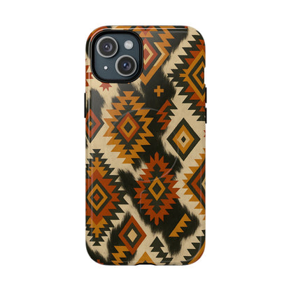 Desert Aztec + Cowhide Magnetic Case