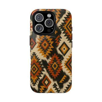 Desert Aztec + Cowhide Magnetic Case