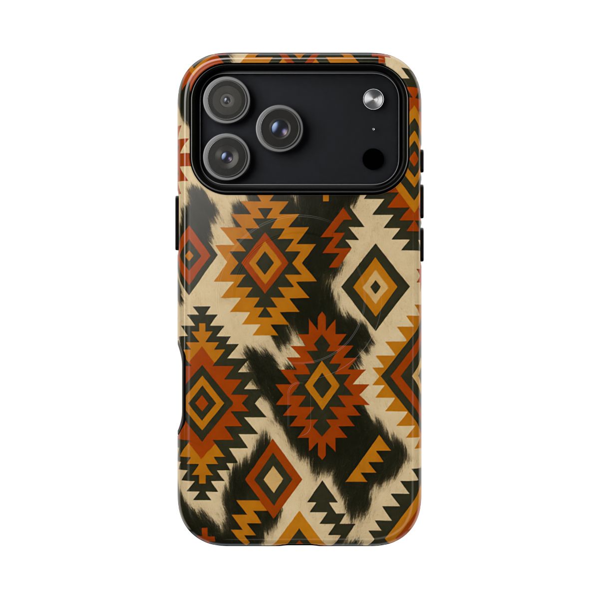 Desert Aztec + Cowhide Magnetic Case