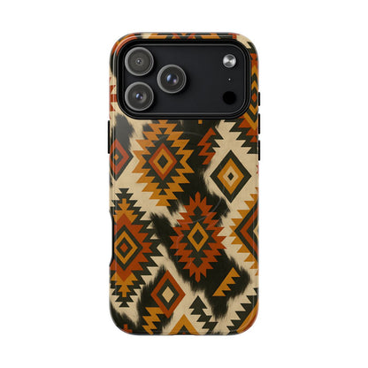 Desert Aztec + Cowhide Magnetic Case