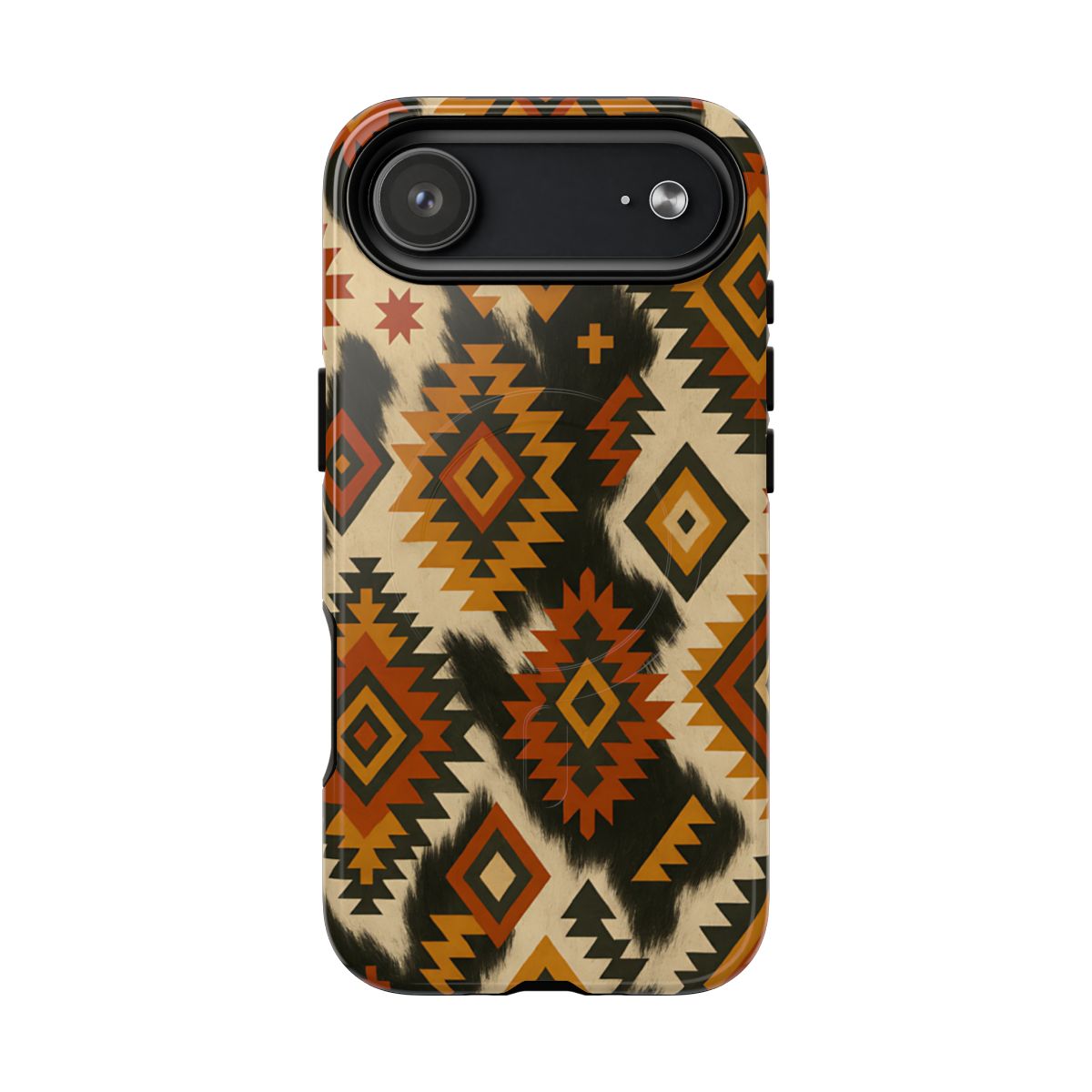 Desert Aztec + Cowhide Magnetic Case