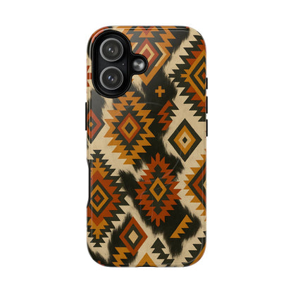 Desert Aztec + Cowhide Magnetic Case