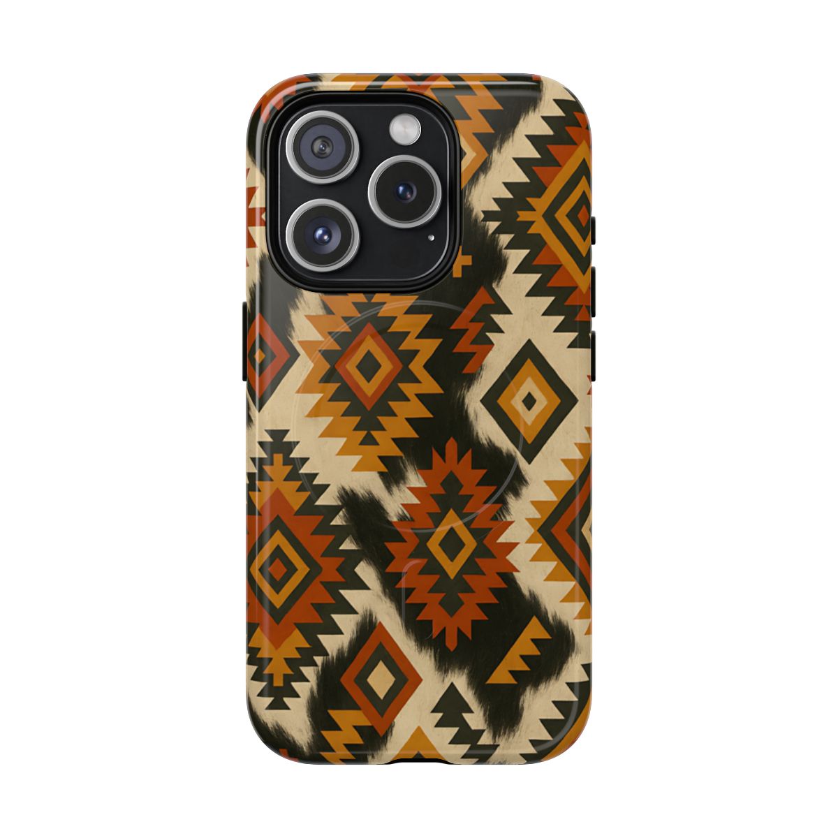 Desert Aztec + Cowhide Magnetic Case