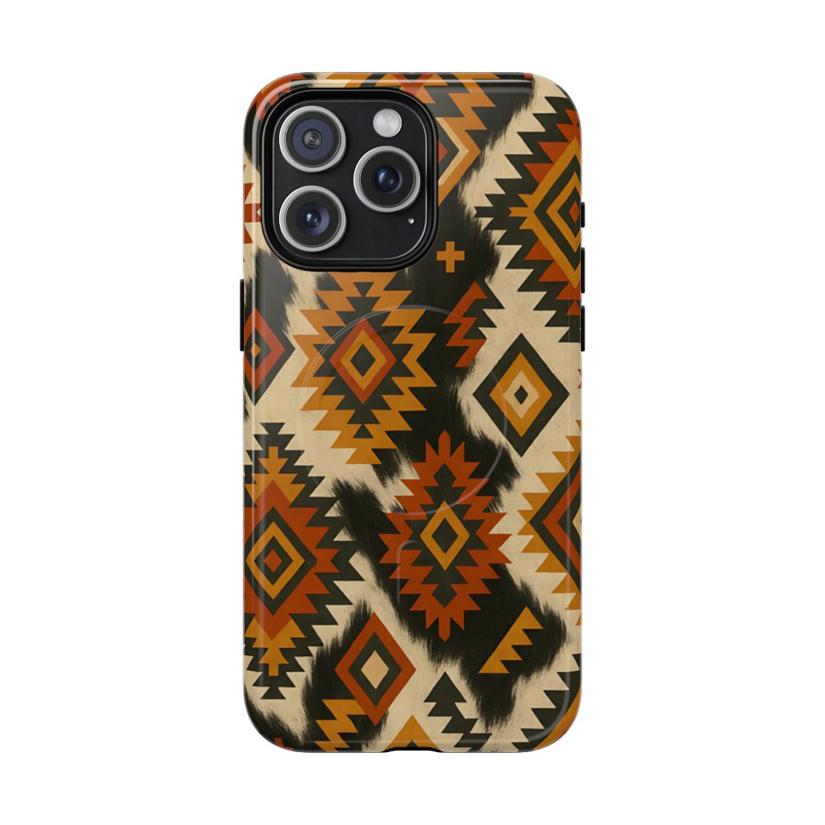 Desert Aztec + Cowhide Magnetic Case