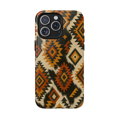 Desert Aztec + Cowhide Magnetic Case