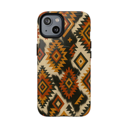 Desert Aztec + Cowhide Magnetic Case