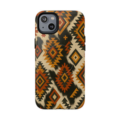Desert Aztec + Cowhide Magnetic Case