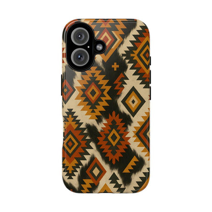 Desert Aztec + Cowhide Tough Case