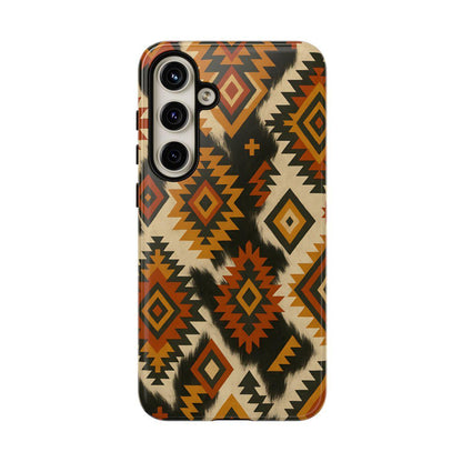 Desert Aztec + Cowhide Tough Case