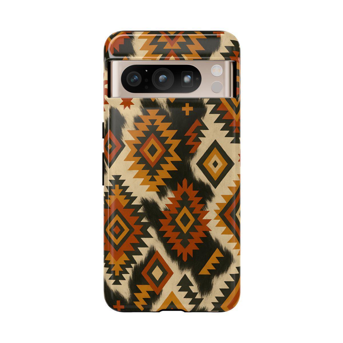 Desert Aztec + Cowhide Tough Case