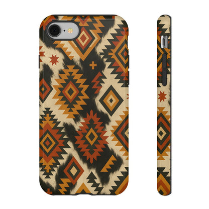 Desert Aztec + Cowhide Tough Case