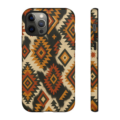 Desert Aztec + Cowhide Tough Case
