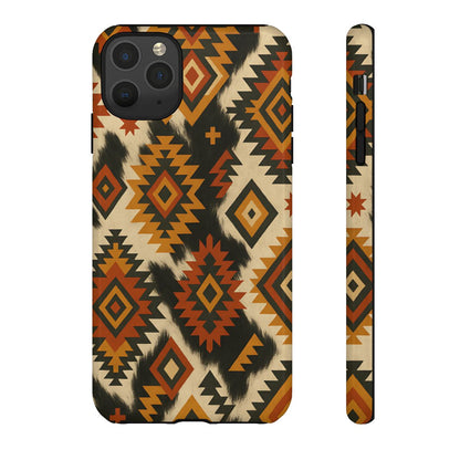 Desert Aztec + Cowhide Tough Case
