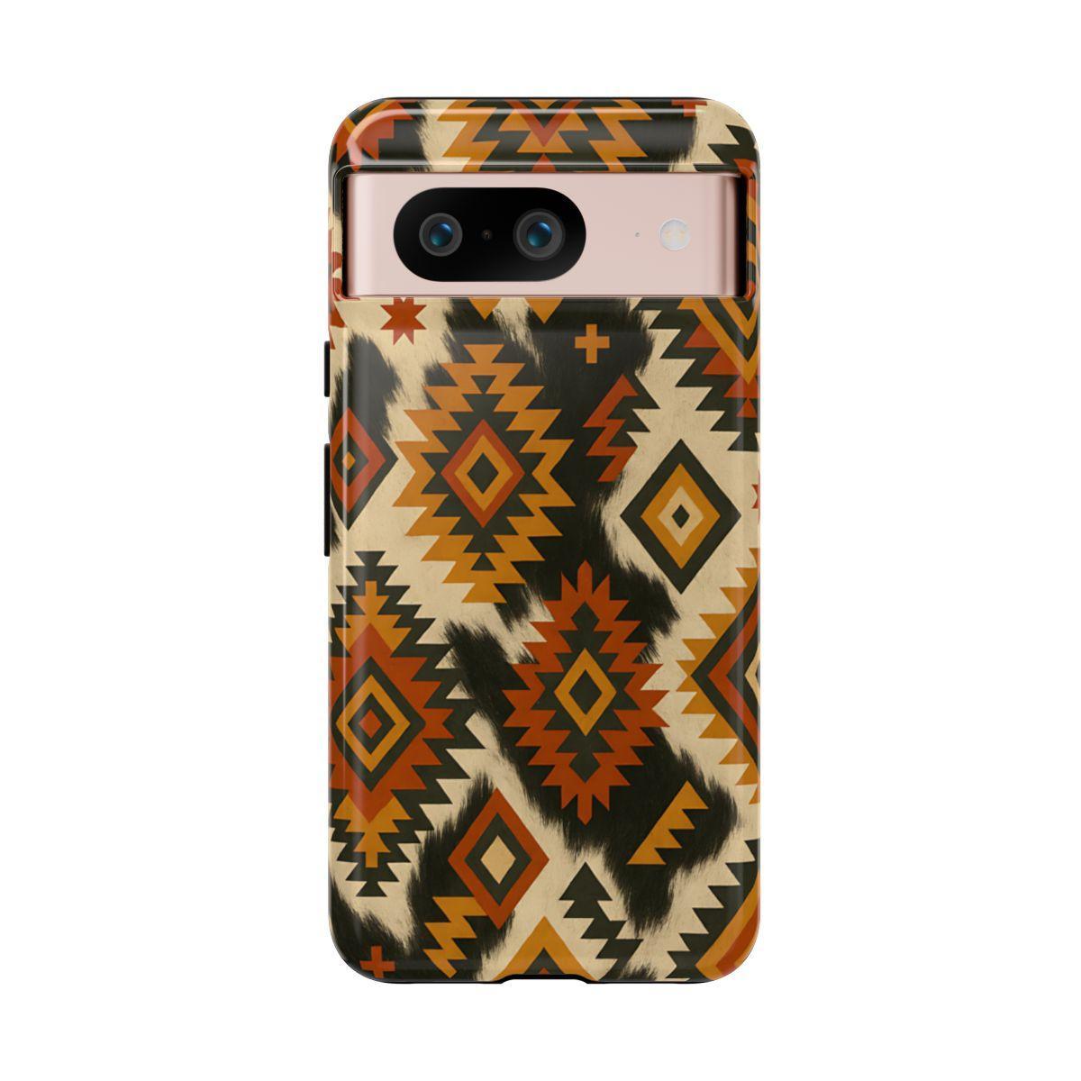 Desert Aztec + Cowhide Tough Case
