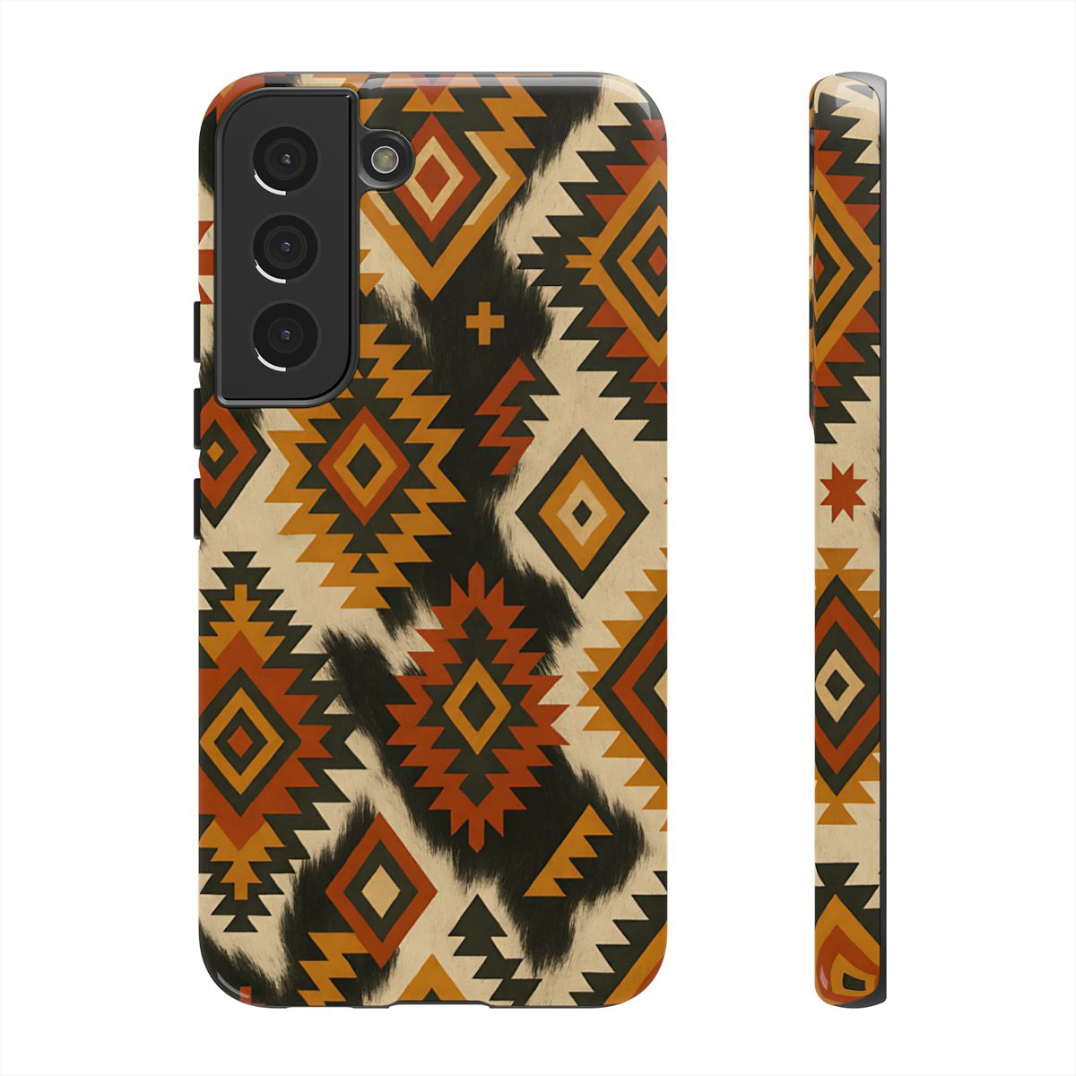 Desert Aztec + Cowhide Tough Case