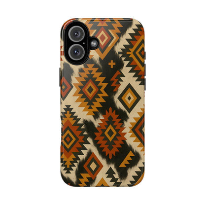 Desert Aztec + Cowhide Tough Case