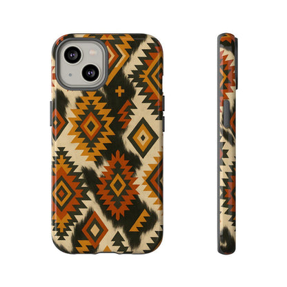 Desert Aztec + Cowhide Tough Case
