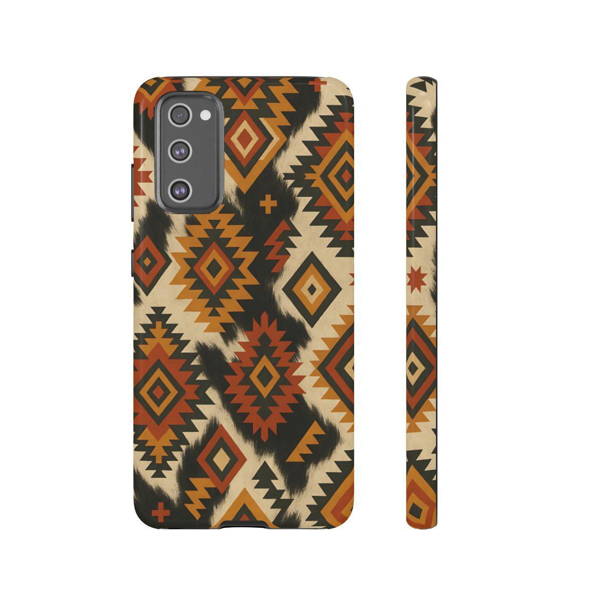 Desert Aztec + Cowhide Tough Case