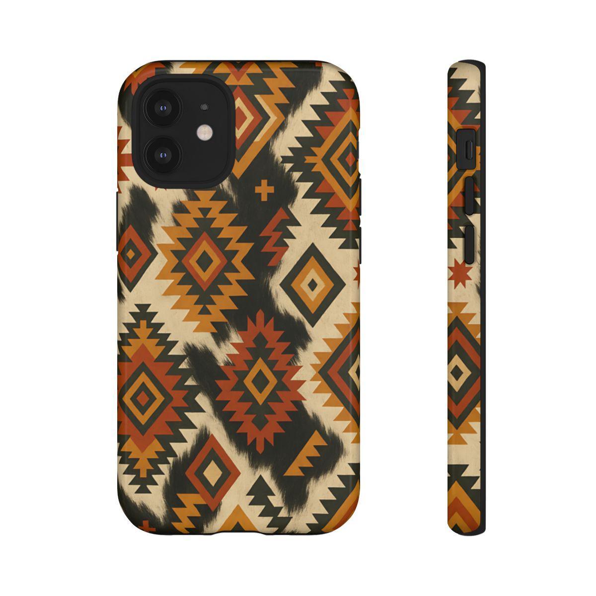 Desert Aztec + Cowhide Tough Case