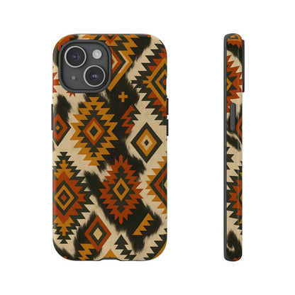 Desert Aztec + Cowhide Tough Case